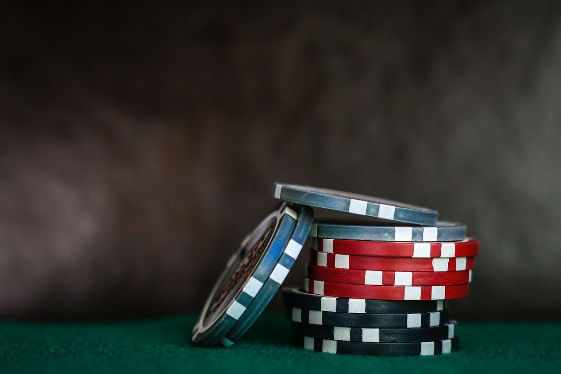 Stack of casino chips